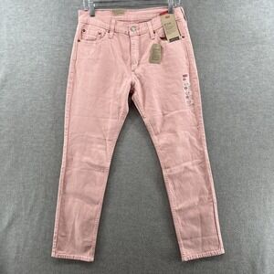 Levi's 511 NWT Women's Size 30X30 Pink Denim Low Waist Slim Jeans